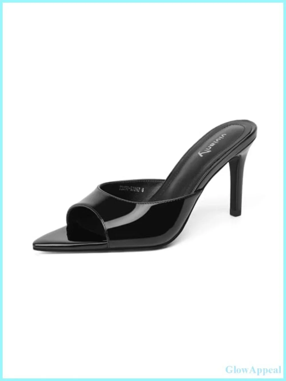 Transparent Stiletto Heel Sandals Women Pointed Toe Slip On Mules Clear Strappy